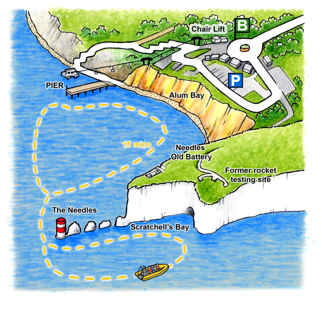 Yellow Route Yellow Route - Needles Pleasure Cruises
